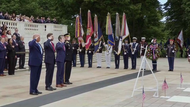 USA - President Trump Participates in a Memorial Day Tribute at Arlington National Cemetery (26.05.25)