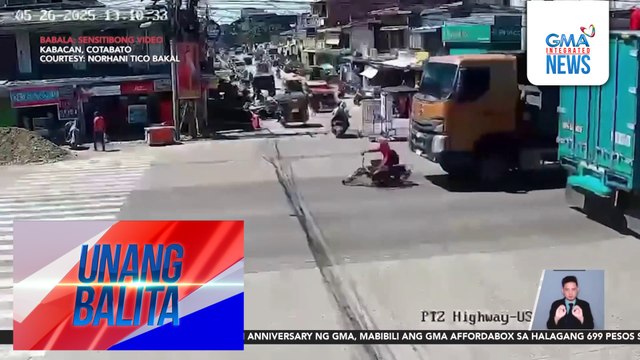 Motorcycle rider, patay nang masagasaan ng truck | Unang Balita