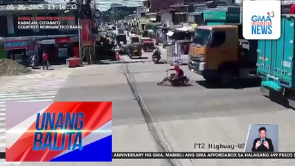 Motorcycle rider, patay nang masagasaan ng truck | Unang Balita