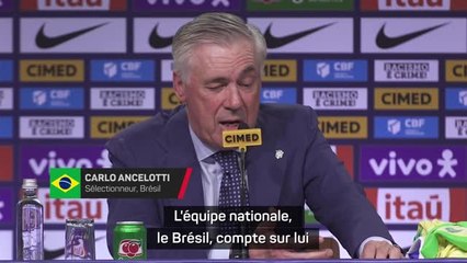 Brésil - Ancelotti : "Nous comptons évidemment sur Neymar"