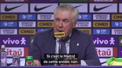 Brésil - Ancelotti : "Allons-nous jouer comme le Real Madrid ? Si c'est celui de cette année, non !"