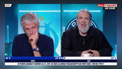Si Paris vainqueur de C1 : Serait-ce plus fort que l'OM 93 ? - L'Équipe du Soir - extrait