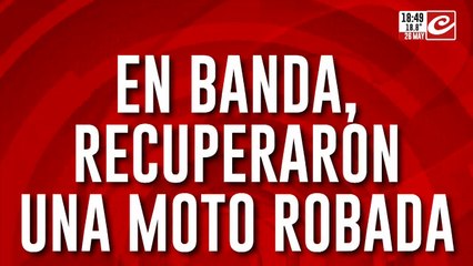 Deliverys increparon a delincuentes y recuperaron una moto robada
