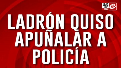 Ladrón quiso apuñalar a policía y fue detenido con una Táser