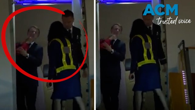 President Macron insists wife was 'joking' around when shoving him