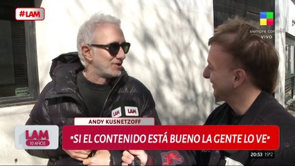 📢 ANDY KUSNETZOFF OPINÓ DE LA ACTUALIDAD DE LA TV