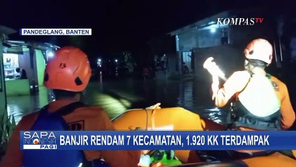 Banjir di Pandeglang Belum Surut, 7 Kecamatan dan 1.920 Kepala Keluarga Terdampak