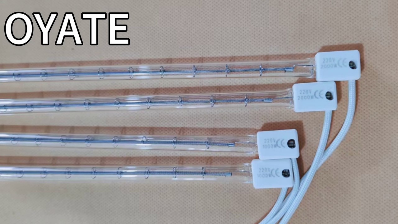 1000W 500mm Shortwave Halogen IR Infrared Heat Lamps for Pet Blowing Machine