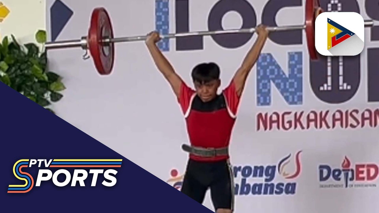 Pamangkin ni Hidilyn Diaz na si Matthew Diaz, wagi ng gintong medalya sa Palarong Pambansa 2025 Weightlifting