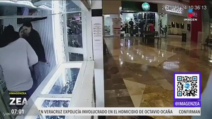 Sujetos armados y encapuchados asaltan joyería en Culiacán, Sinaloa