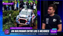 Sebastián Franco, el boliviano ubicado entre los mejores 5 del Rally Codasur