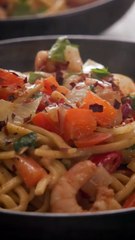 Cajun Prawns with Noodles