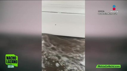 Las fuertes lluvias provocaron inundaciones en Tlalnepantla, Edomex