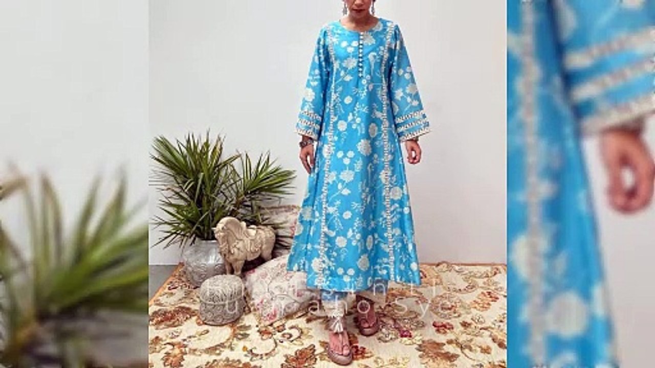 New Allover Dress Designs 2025|2 Piece Allover Printed Dress For Summer|Eid Allover Dress Designs 2025