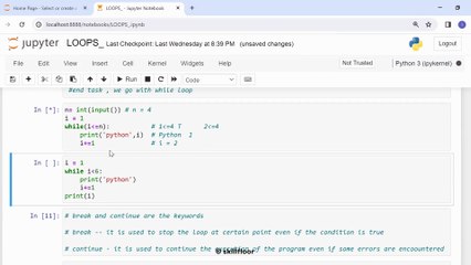 Python While Statement Part - 2 | Python Courses in (ಕನ್ನಡ) Kannada | Skillfloor