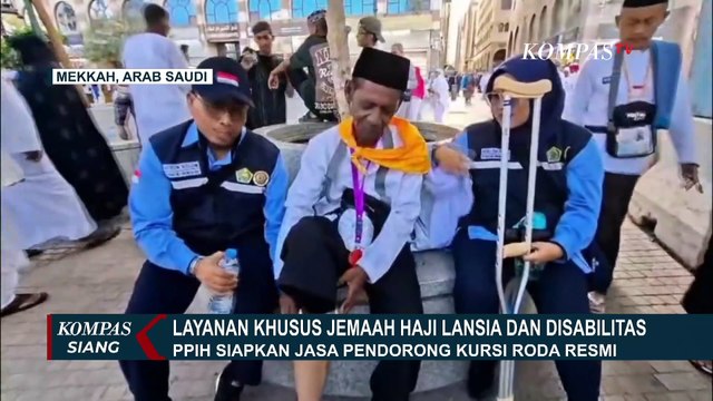 Layanan Inklusif: PPIH Sediakan Kursi Roda dan Jasa Pendorong bagi Jemaah Lansia & Disabilitas