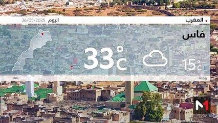 النشرة الجوية - 26/05/2025