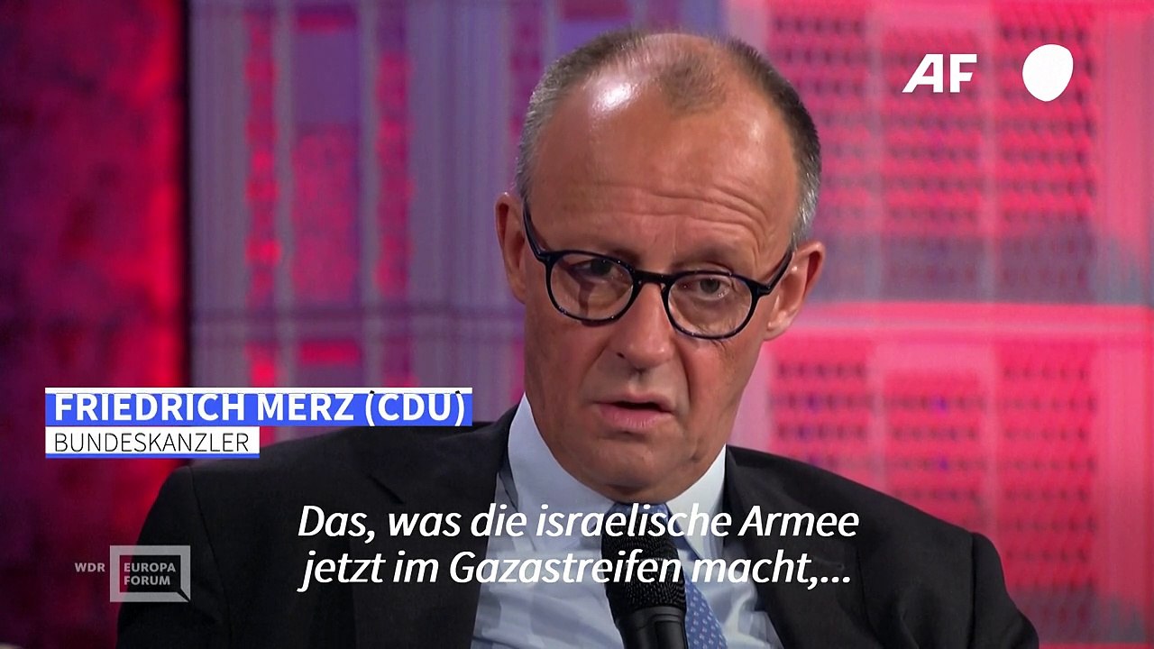 Merz kritisiert Israels Vorgehen im Gazastreifen
