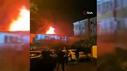 Sarıyer'de anaokulunda yangın!