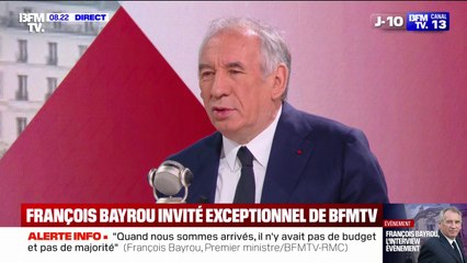 Déficit: "Tous les mois, on dépense 10% de plus que ce qu'il rentre dans les caisses", déclare François Bayrou