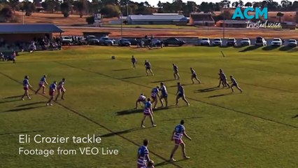 Eli Crozier charged over tackle