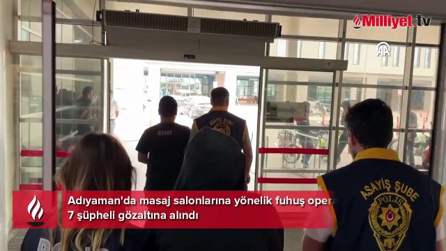Masaj salonlarına fuhuş operasyonu: 7 şüpheli gözaltına alındı