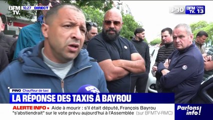 "M. Bayrou, ce matin, nous a abasourdi": les déclarations du Premier ministre n'ont pas réussi à calmer la colère des taxis