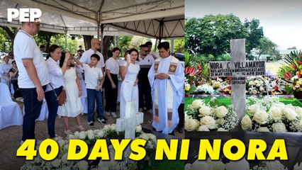 Nora Aunor, inalala ng pamilya at mga kaibigan sa ika-40 araw ng pagpanaw nito | PEP Hot Story