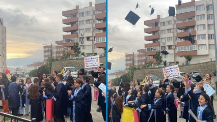 Bursa'da öğrencilerden kanser tedavisi gören öğretmenlerine duygulandıran sürpriz