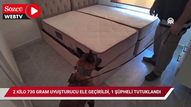 2 kilo 730 gram uyuşturucu ele geçirildi, 1 şüpheli tutuklandı
