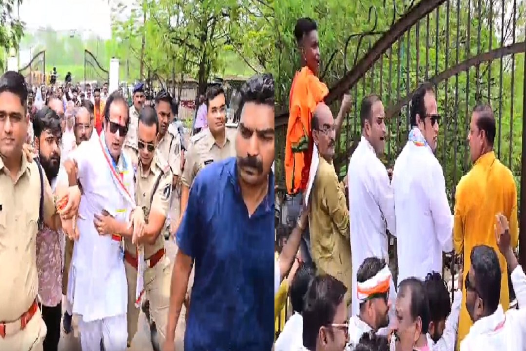 हाई सिक्योरिटी नंबर प्लेट को लेकर आरटीओ का घेराव