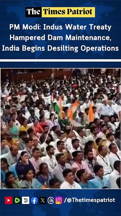 PM Modi: Indus Water Treaty Hampered Dam Maintenance, India Begins Desilting Operations