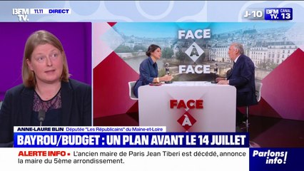 Budget 2026: "(François Bayrou) ne fixe aucune piste, aucune priorité", regrette Anne-Laure Blin (Droite républicaine)