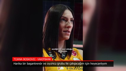 Boskovic: Harika bir başantrenör ve oyuncu grubu ile çalışacağım için heyecanlıyım