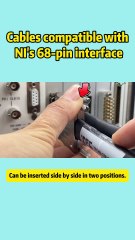 Can be inserted side by side in two positions！#pxie #ni #smartphone #electrician #daqcables