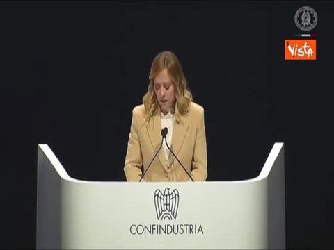 Meloni all'Assemblea di Confindustria: Abbiamo restituito centralità al nostro Paese