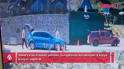 Sapanca'da bungalov basıp kurşun yağdırdılar! Saldırı sonrası villada tatil keyfi