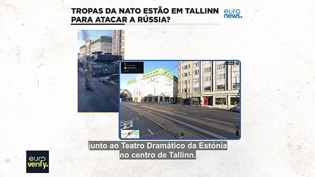 Verificação de factos: são falsas as alegações que dizem que as tropas da NATO se preparam para atacar a Rússia a partir da Estónia