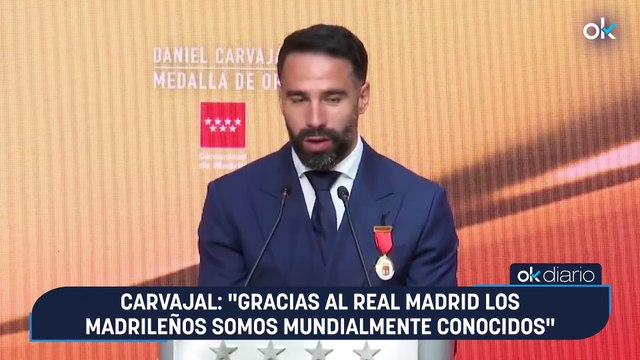 Carvajal: Gracias al Real Madrid los madrileños somos mundialmente conocidos