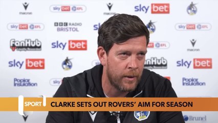 Clarke sets out Bristol Rovers’ key aim for season