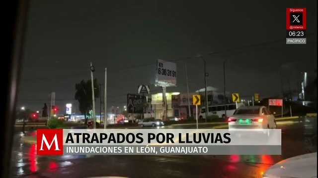 Intensas lluvias azotan León y dejan inundaciones y personas atrapadas