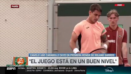 La polémica frase de Camilo Ugo Carabelli tras quedar eliminado de Roland Garros
