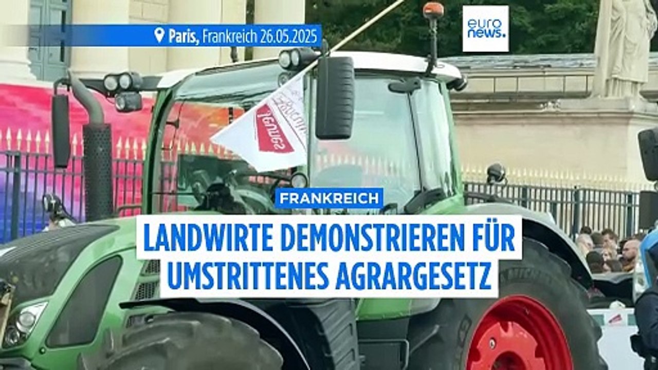 Frankreichs Landwirte demonstrieren für umstrittenes Agrargesetz