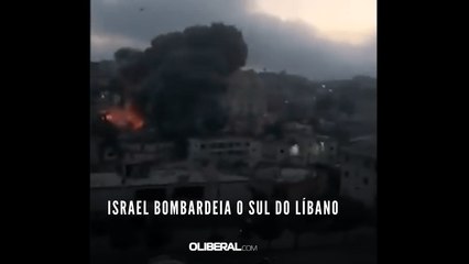 Israel bombardeia o sul do Líbano