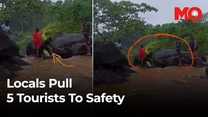 Karnataka waterfall rescue: 5 tourists saved from rising waters by locals