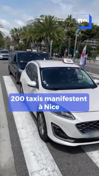 Les taxis azuréens se mobilisent et organisent un convoi sur la Promenade des Anglais