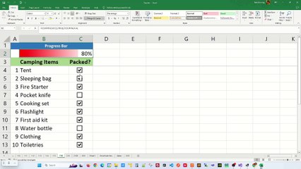 How to Create Progress Bars in Excel (Step-by-Step) - Excel Tips and Tricks