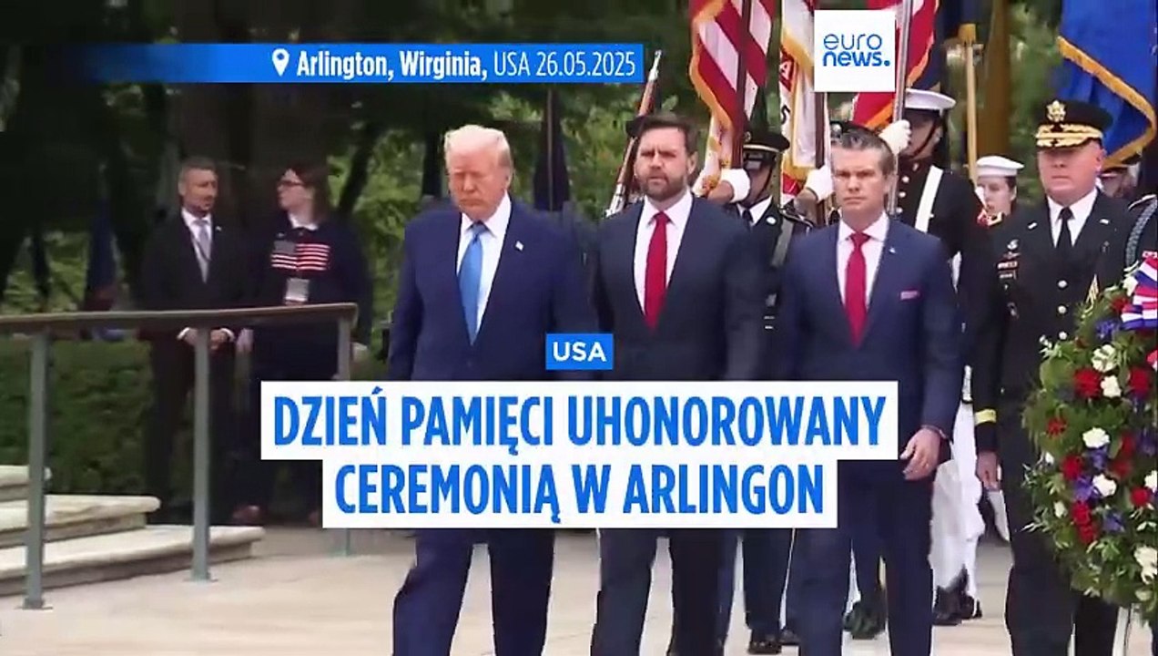 Trump uhonorował weteranów i poległych żołnierzy podczas ceremonii z okazji Dnia Pamięci