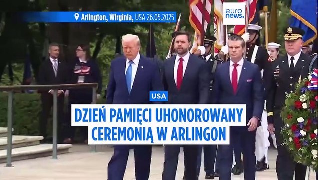 Trump uhonorował weteranów i poległych żołnierzy podczas ceremonii z okazji Dnia Pamięci