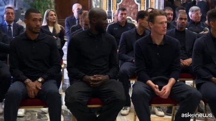 Il Papa riceve il Napoli campione: si vince con il gioco di squadra